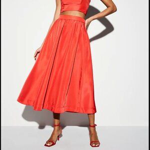 Taffeta Cropped Tank Top XS